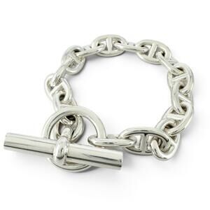 HERMES Silver Charm Bracelet
